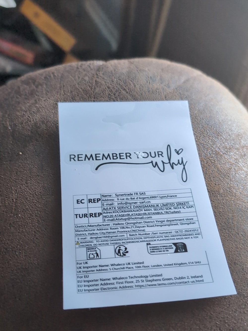 2$ Add On⭐ Remember Your Why Sticker - Picture 4 of 4